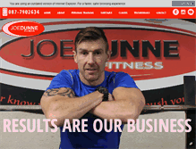 Tablet Screenshot of joedunnefitness.com